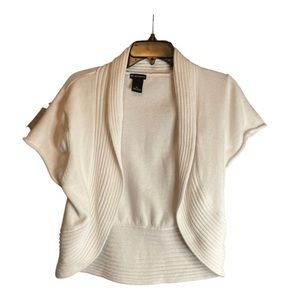 New Directions XL White Cardigan short sleeve